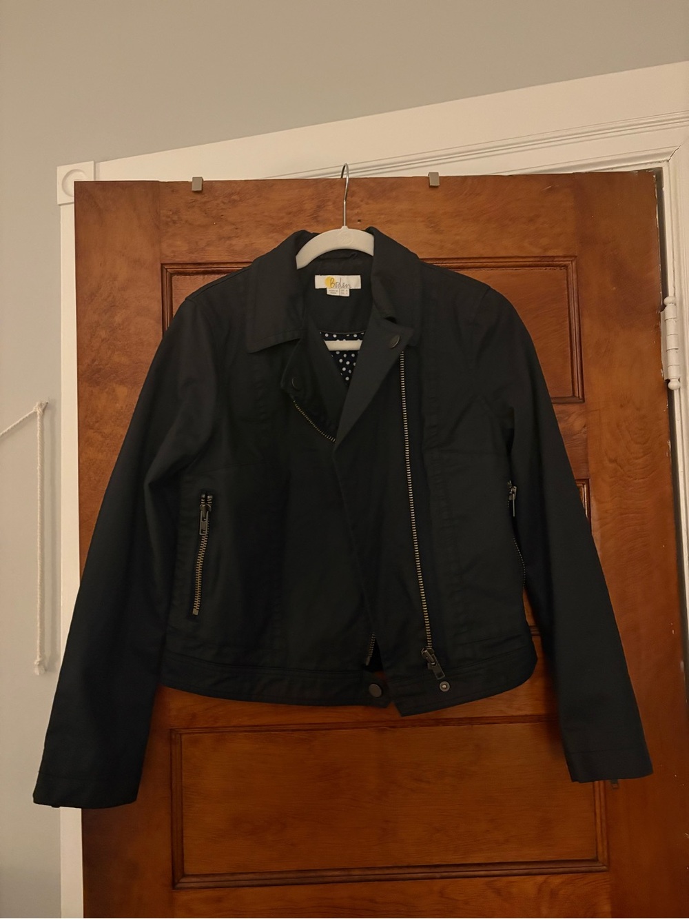 Boden Black Women's Moto Blazer Jacket